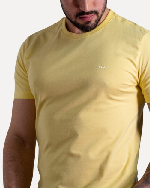 A|X T-shirt en coton, jaune