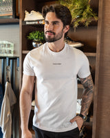 CK T-shirt en coton flammé, blanc – photo 2