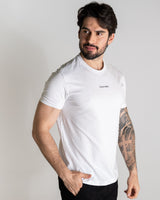 CK T-shirt en coton flammé, blanc – photo 3