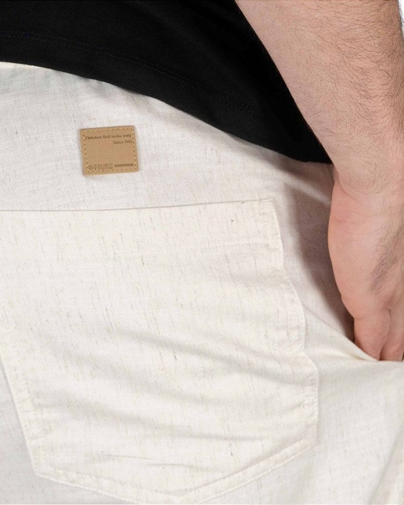 Forum Pantalon en lin, blanc cassé