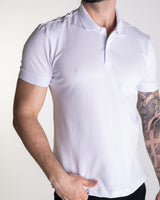 Forum Polo en coton pima, blanc – photo 3