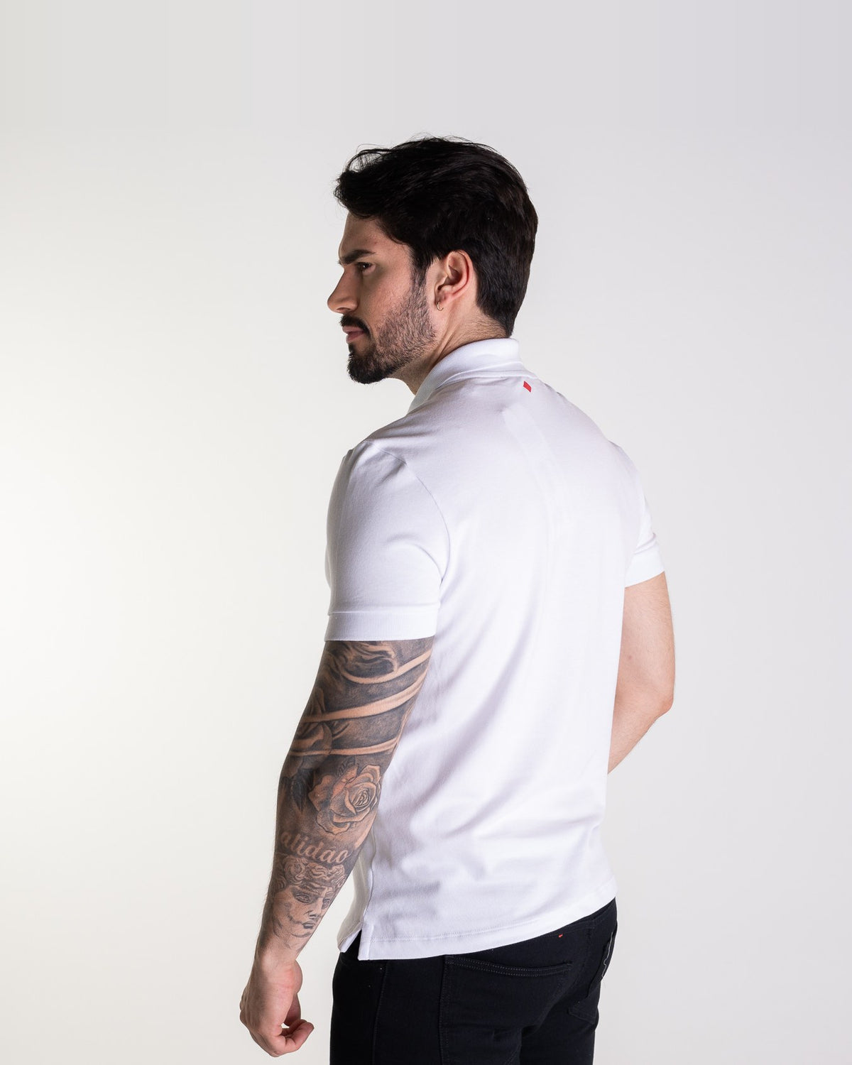 Forum Polo en coton pima, blanc