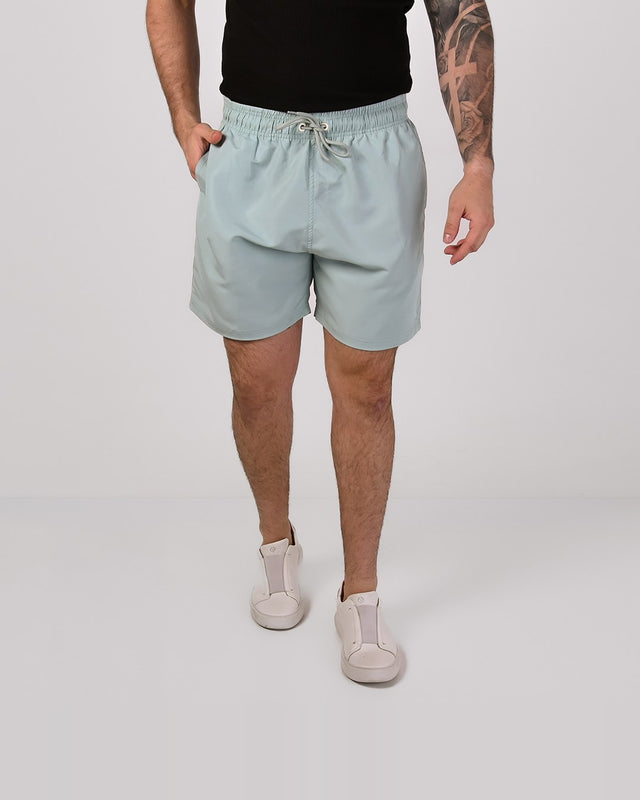 John John Short de bain en microfibre, vert capri