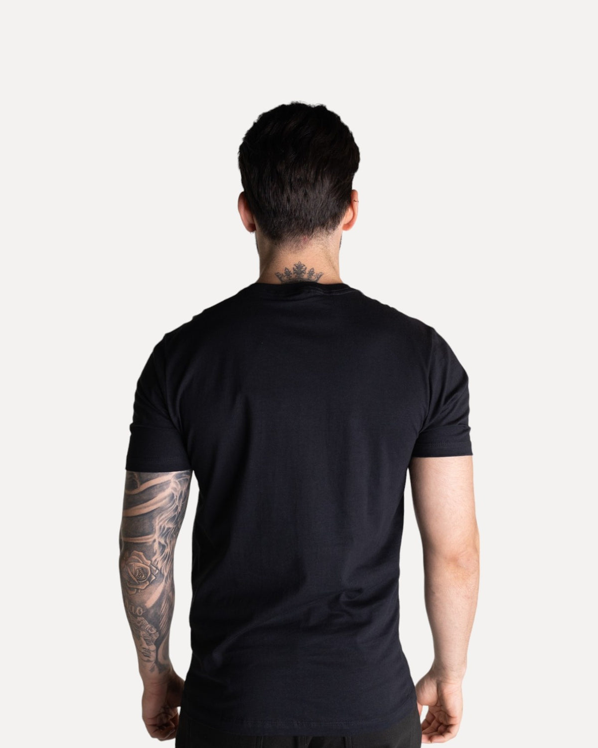 John John T-shirt High Relief à imprimé en relief, noir