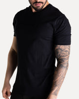 John John T-shirt High Relief à imprimé en relief, noir – photo 5