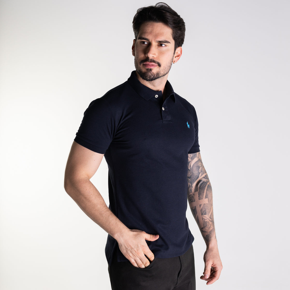 Polo RL - Bleu marine - photo 6