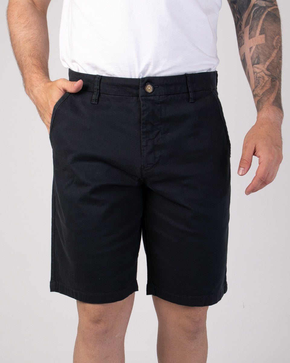 Reserva Bermuda Iron en sergé de coton, bleu marine