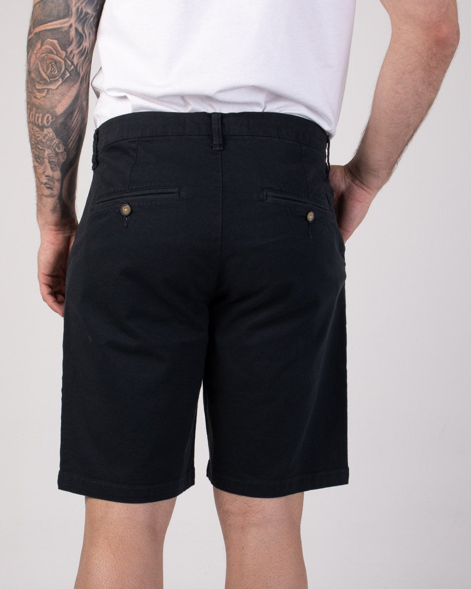 Reserva Bermuda Iron en sergé de coton, bleu marine