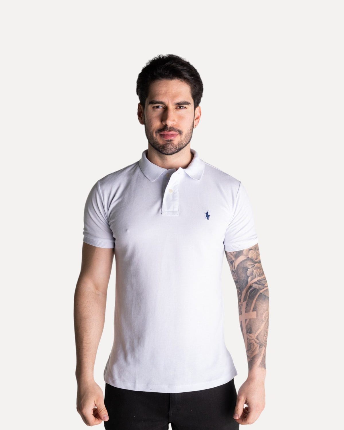 RL Polo en piqué de coton, blanc