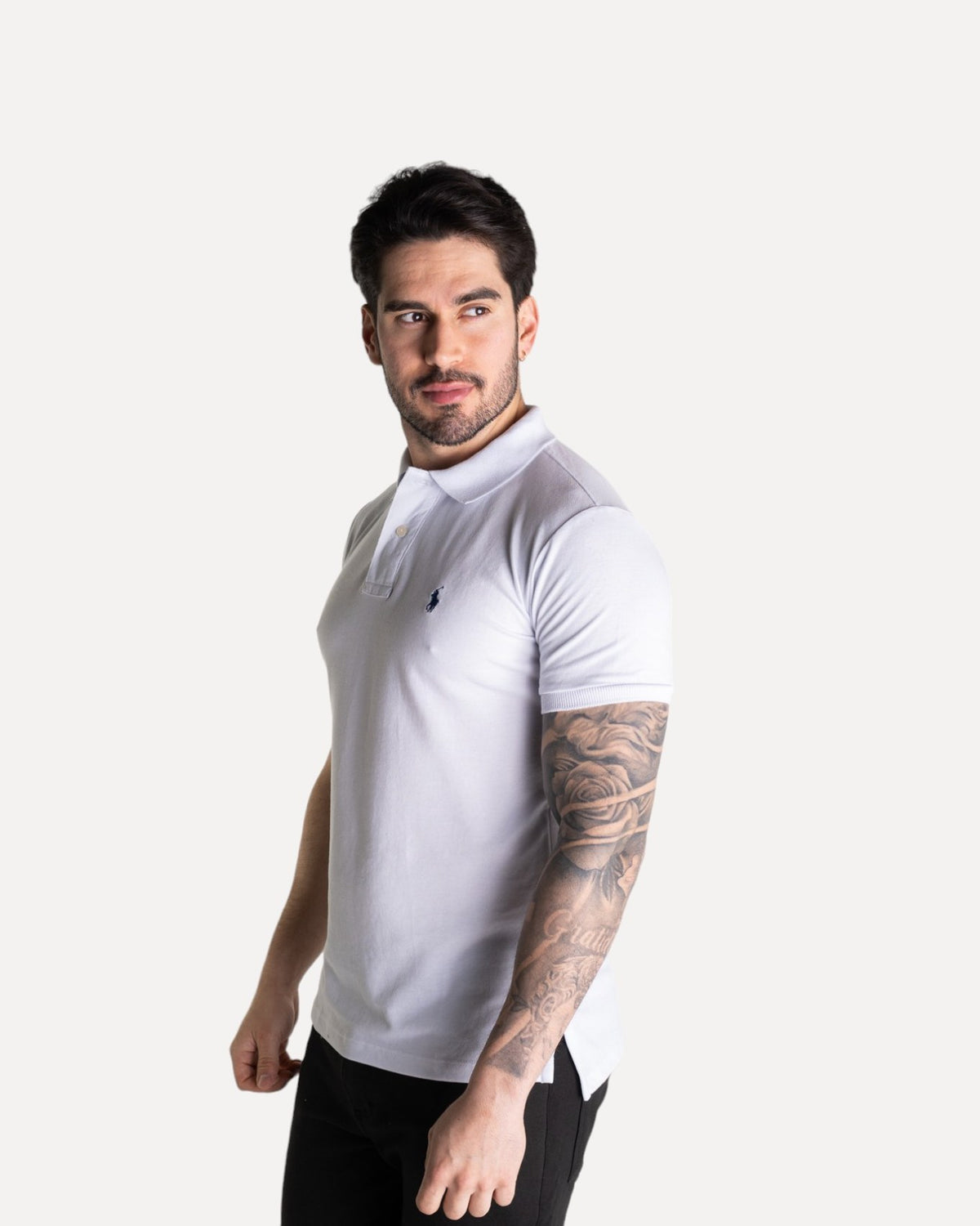 RL Polo en piqué de coton, blanc