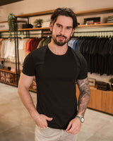 VersatiOld T-shirt en coton égyptien, noir – photo 2