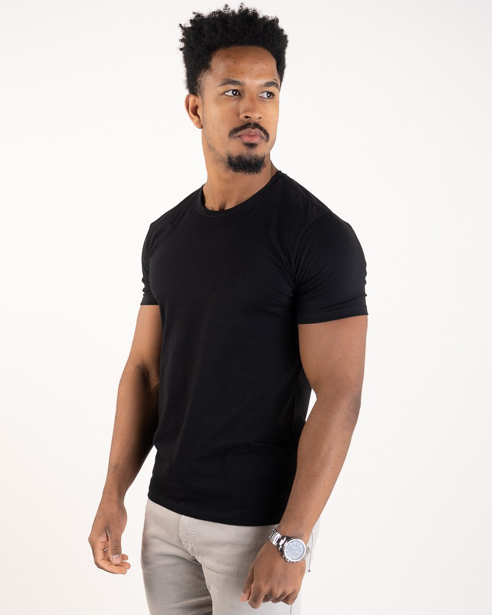 VersatiOld T-shirt en coton égyptien, noir