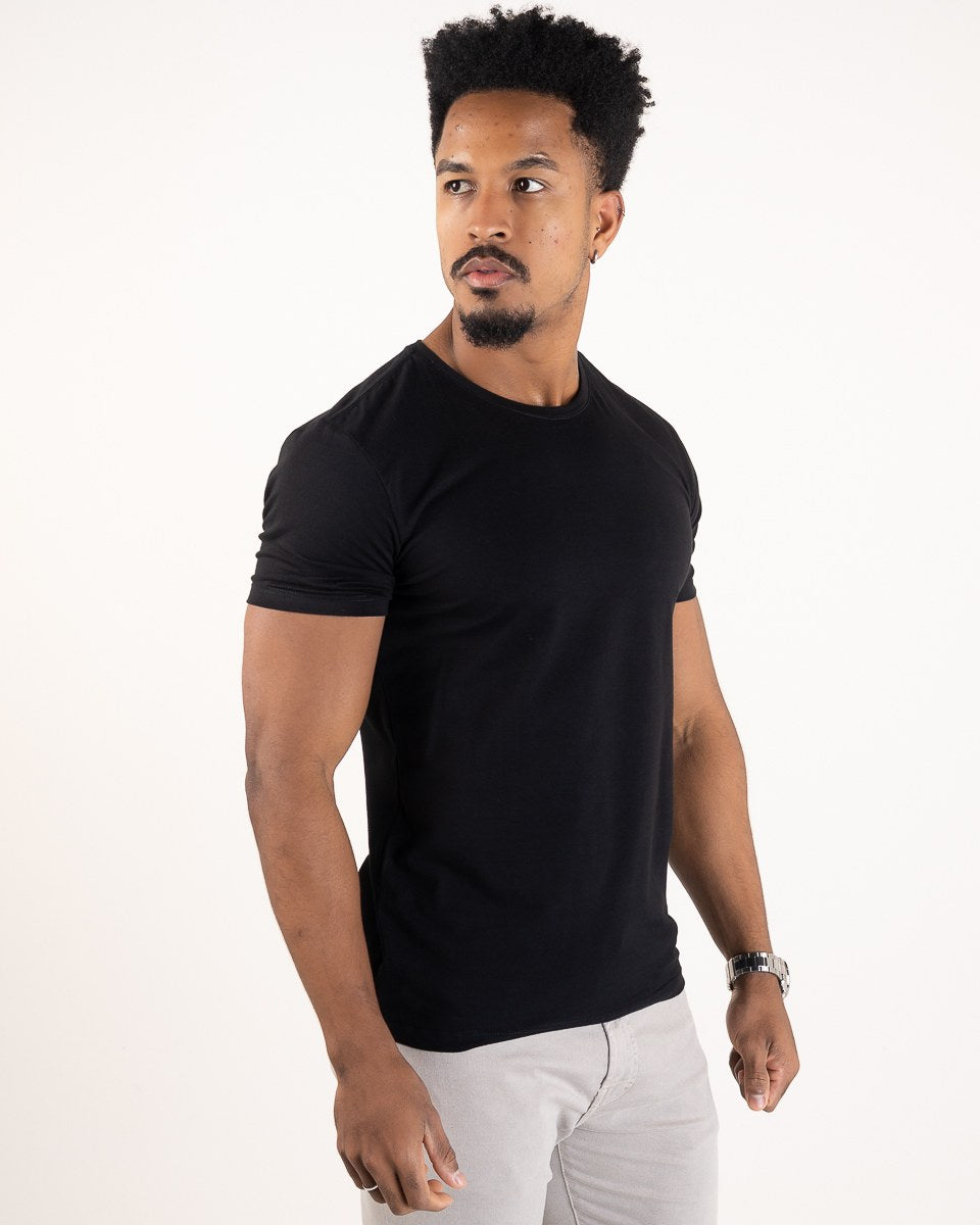 VersatiOld T-shirt en coton égyptien, noir